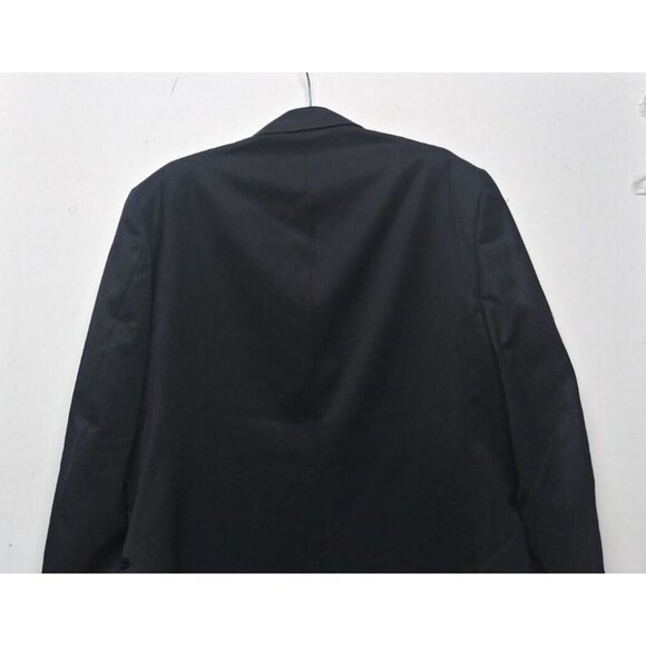 Cianni Cellini Mens 40R Blazer Sport Coat Jacket Super Gab 110's 100% Wool Black - Picture 5 of 15